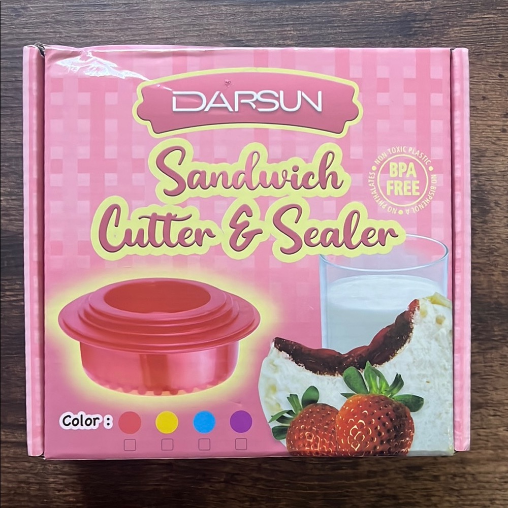 Pink Sandwich Cutter & Sealer